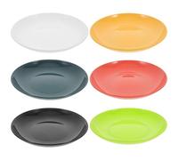 Ipetboom 6 Piezas Platos de Aperitivo, Platos Pequeños, Pp, Reutilizables, Ligeros, Fáciles de Guardar, 19,8cm, para Picnics Informales y Cenas Formales