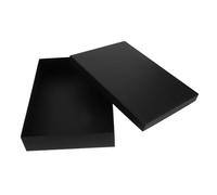 Ipetboom Caja de Obsequio Negra Rectangular Tapa Rígida, para Envolver Camisetas, 1 Unidad, Adecuado para Cumpleaños, Bodas y San Valentín, Embalaje Elegante y Versátil para Regalos