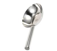 Ipetboom Cucharón de Cocina de Acero Inoxidable Engrosado 41x20 Cm Mango Redondo Ergonómico Resistente para Servir Sopa y Recoger Agua Utensilios Menaje Hogar