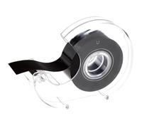 Ipetboom Rollo de Cinta Magnética Flexible Autoadhesiva Negra, Material Plástico, Fácil de Cortar, Adecuado para Oficina y Taller, 1 Rollo
