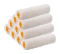 iplusmile 10 Piezas Rodillo de Pintura Mini de Algodón Blanco Puro de 4 Pulgadas, Cabezal Suave y Duradero para Decoración y Pintura de Paredes Hogar