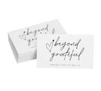 iplusmile 100 Unidades Tarjetas de Agradecimiento para Tiendas y Salones de Belleza, Papel Elegante Diseño Adorable y Fácil de Llevar para Expresar Gratitud cualquier Ocasión