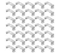 iplusmile 100piezas Clips Soporte U Acero Manganeso para Lámparas LED Montaje Fácil Accesorios Tubos LED Grapas