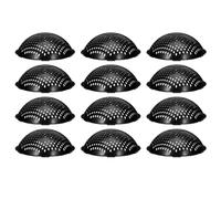 iplusmile 12 Piezas Tapa de Malla para Desagüe de Maceta Redonda, Plástico | Malla de Barrera de Suelo, Evita Derrame de Sustrato, Reutilizable, Ajuste, para Patios y Estantes