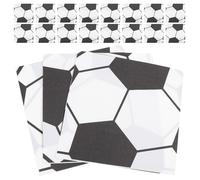 iplusmile 120 Piezas Servilletas de Papel Fútbol para Fiestas de Cumpleaños y Eventos Deportivos Desechables Diseño Cuadrado con Estampado de Fútbol para Reuniones Familiares y Suministros