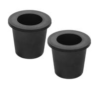 iplusmile 2 Piezas Tapón de Silicona Negro para Sombrilla de Mesa, Estable | Poste de Paraguas en Escritorio, Cubierta Fija, Reduce Marcas y Mantiene el Soporte Firme