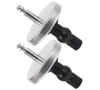 iplusmile 2 Piezas Tornillos de Repuesto para Asiento de Inodoro Tornillos del Asiento del Inodoro Acero Inoxidable y PP Plata Ajuste para Bisagras y Tapa de Inteligente