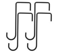 iplusmile 4 Piezas Colgador de Jardineras Soporte para Plantas de Pared de Hierro Negro 6 Pulgadas, para Macetas y Campanillas de Viento, Balcón y Pared, Uso Exterior