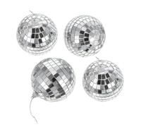 iplusmile 4piezas Decoración Bola de Espejos para Fiesta de Esferas Reflectantes para Barra Escenario de Actuación y Bolas de Discoteca Pequeña