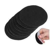 iplusmile 8 Piezas Tapete Ignífugo Redondo para Incienso de 8,5cm, Negro | Algodón Retardante y Respaldo de Aluminio, Protege Mesas, para Conos, Platos y Salas de Meditación