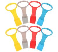iplusmile 8piezas Parque Infantil para Bebés con Anillos de Color Amarillo Azul Gris y Rojo Accesorios para Corralito Anillos Colgantes para Cuna Herramienta para Recién Nacidos
