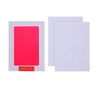 iplusmile Almohadilla de Tinta para Huellas Almohadilla de Tinta Kit de Huellas de Manos y Pies para Bebés de Patas de Mascotas Rojo Fácil de Usar para Guarderías y Uso en Casa