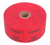 iplusmile Boletos de Rifa Numerados en Rollo Doble de Papel Offset Rojo para Sorteos en Fiestas y Celebraciones Seguimiento Continuo y Uso Mayor