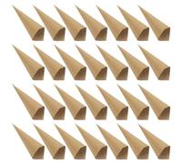 iplusmile Conos de Papel Kraft 120 Unidades para Confeti y Flores, 6.7X2.36 Pulgadas, Ideales para Manualidades y Ramos Pequeños en Celebraciones