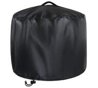 iplusmile Cubierta Protectora Redonda para Fogatas 420d Negra 1juego | Resistente al Desgarro, Cordón de Ajuste, Bolsa de Almacenamiento Incluida