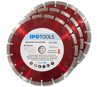 IPOTOOLS Disco De Diamante Para Hormigón, Ladrillo, Piedra Natural, Piedra, Segmento De 10 Mm, Agujero 22,23 Mm