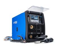 IPOTOOLS MIG-250S - Estación de soldadura MIG MAG Synergy - Sinergia estación de soldadura MIG con 250A 230V IGBT, 5 en 1 estación MIG Flujo MMA electrodos, estación de soldadura portátil, 7 años de