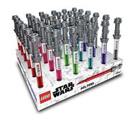 IQ LEGO Star Wars - Bolígrafo de gel con sable de luz, paquete de 36 unidades (53289P) - Juego para aula, regalos de fiesta de cumpleaños u oficina