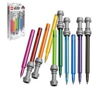 IQ Bolígrafo de gel LEGO Star Wars – sable láser – paquete de 10 multicolor Cap‑Off