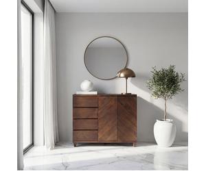 Irelia mueble recibidor de madera maciza de mango