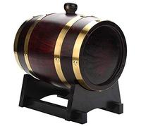 Irfora 1.5 L Barril de Roble para Añejamiento de Vino Vintage | Grifo de madera, a prueba de fugas, hecho a mano, perfecto para whisky y tequila.