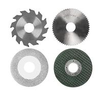 Irfora Juego de 4 hojas para motosierra, incluye hoja de sierra de resina de 63 mm de diámetro y hoja de sierra de esmeril de 60 mm de diámetro y hoja de sierra de esmeril de 63 mm de diámetro y 2,5