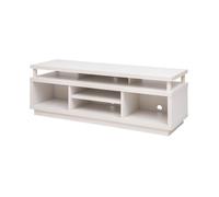 Iris Ohyama 532149 Soporte de TV con estantes Abiertos, Roble Blanco, TV de hasta 55 Pulgadas