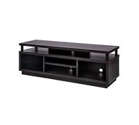 Iris Ohyama 532150 Soporte de TV con estantes Abiertos, Roble Negro, TV de hasta 55 Pulgadas