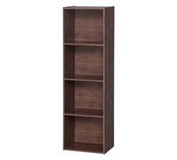 Iris Ohyama, Armario de Almacenamiento/Estante de Almacenamiento/Armario de Oficina/Armario con Estante/Organizador de Escritorio, Diseño,Modular, Oficina, Casa - Office Basic Rack - CX-4FN - Marrón