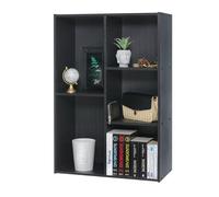Iris Ohyama, Estante de madera / Cubo de armario / Librería / Armario / Armario abierto, Facilidad de montaje, Modular, Diseño, Oficina, Casa - Basic Storage Shelf - CX-23C - Roble negro