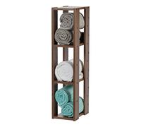 Iris Ohyama, Librería, Estantería en 4 Niveles, Estantes Ajustables Cada 14 cm, Establo, Industrial, Lavadero, Sala de Estar, Pasillo, Dormitorio, Oficina, OWR-200, Marrón