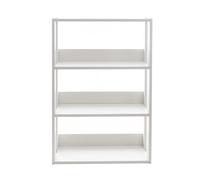 Iris Ohyama, Librería, Estantería en 4 Niveles, Estantes Ajustables Cada 14 cm, Establo, Industrial, Lavadero, Sala de Estar, Pasillo, Dormitorio, Oficina, OWR-600, Roble Blanco