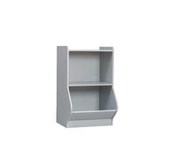 Iris Ohyama, Mueble almacenaje/Muebles con baldas/Mobiliario Infantil/Juguetero/Juguetero/Librería para niños, Diseño y Modular, Casa, Sala de Juegos - Kids Basic Shelf - KSB-2 - Gris