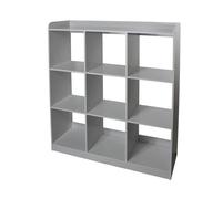 Iris Ohyama, Mueble Multifuncional/Mobiliario Infantil de Madera/Estantería para Juguetes y Libros/Armario Infantil, Diseño,Modular, Casa, Escuela - Kids Cube Shelf - KCX-9 - Gris