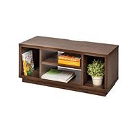 Iris Ohyama, Soporte de TV/Mueble con estantes Abiertos/Soporte de TV para TV de 43 Pulgadas, Casa - TV Cabinet Standard - OTS - 100S - Marrón, A100cm, 532131