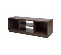 Iris Ohyama, Soporte de TV / Mueble de TV / Soporte de TV con estantes abiertos / Soporte de TV para TV de 55 pulgadas, Madera maciza, Oficina, Casa - TV Cabinet Standard - OTS-125S - Marrón