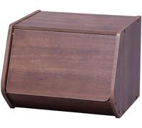 Iris Ohyama, Unidad de Almacenamiento/Estante de Almacenamiento/Módulo Lateral/Unidad de Almacenamiento pequeña, Diseño Moderno, Oficina, Casa, Pasillo - Stack Box - STB-400D - Roble