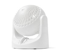 Iris Ohyama Woozoo Ventilador de mesa, 7,4 m³/min, Inclinación vertical 110°, blanco, 3 velocidades, silencioso, ideal para dormitorio, cocina, refrigerador de aire, potente, Made in France, PCF-HE10N