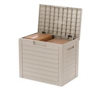 IRIS USA - Caja de almacenamiento para exteriores de 35 galones, con cerradura y protección UV, resistente a la intemperie, almacenamiento de patio para cojines, herramientas de jardín y suministros