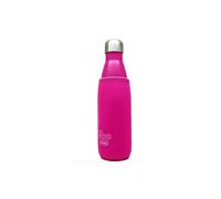 Irisana Botella Térmica BBO 500 ml - Acero Inoxidable 304, Doble Pared, Conserva Frío 24h/Calor 12h, Colores Blanco, Fucsia y Negro, Opción con Funda Neopreno o Mosquetón, Libre de BPA, Ideal para Gim