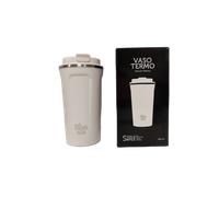 IRISANA Vaso térmico BBO 450 ml - Acero inoxidable, tapa hermética y doble pared White