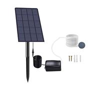Irishom Bomba de Aire Solar para Estanque de 2,5 W - Panel Solar de 48 L/h, Aireación de Jardín, Oxígeno para Peces