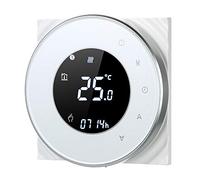 Irishom Termostato Wi-Fi para caldera de gas, termostato digital, programable, pantalla LCD táctil con retroiluminación y función de control de voz, cronotermostato BHT-6000-GC