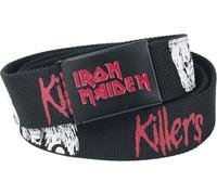 Iron Maiden Killers Unisex Cinturón Negro 100% poliéster
