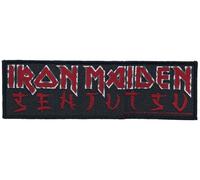Iron Maiden Senjutsu Logo Unisex Parche negro/rojo 100% poliéster