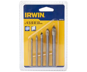 Irwin 10507912 - juego serie glass & tile, 5 uds.: 4/5/6/8/11 mm