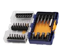 IRWIN IW6062508 - Juego ToughCase pequeño de 30 piezas: puntas de 25 mm, puntas de 50 mm, portapuntas magnético torsión y 4 llaves de vaso.