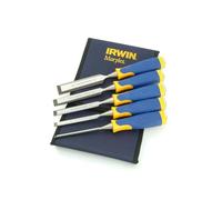 Irwin – Juego de cinceles para madera, bisel acero S500, medidas 6, 10, 13