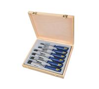 Irwin Marples M444 Borde Biselado Cincel Azul Chip Mango Set, 6 Piezas MAR444S6