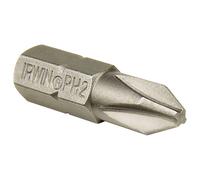 Irwin PH2 screwdriver bits 25mm set of 10 with 3-year warranty, ideal for precision tasks and compatible with impact drivers and electric tools.